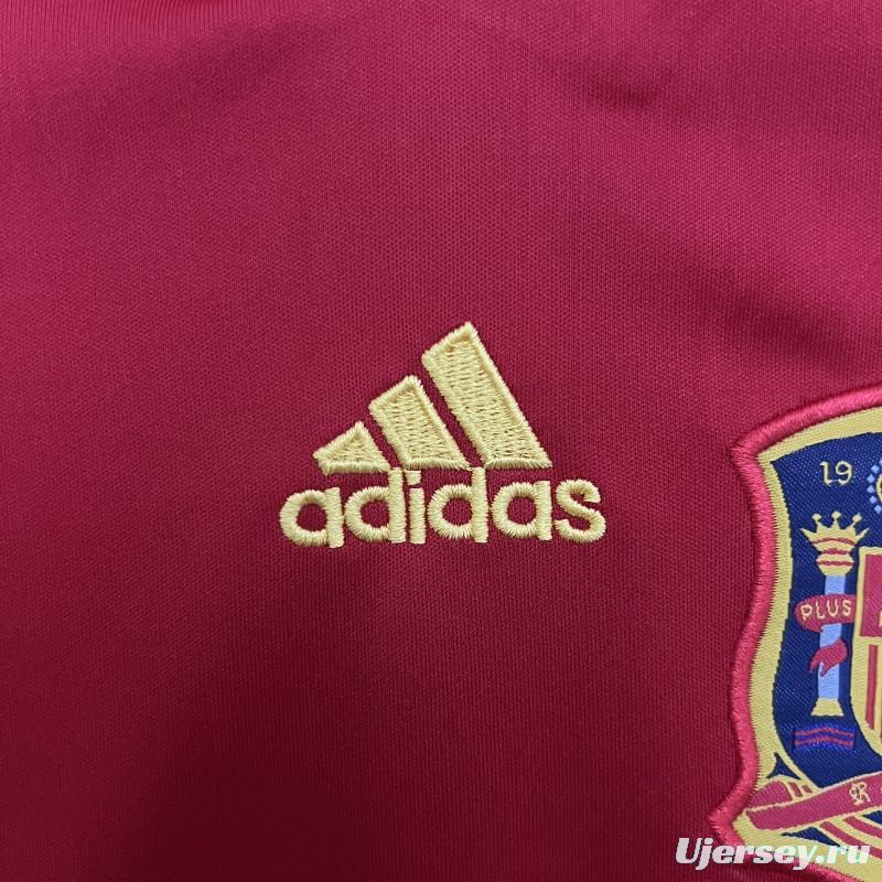 Retro 2010 Kids Spain Home Size 16-28 Jersey