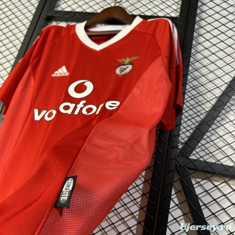 Retro 02/03 Benfica Home Jersey