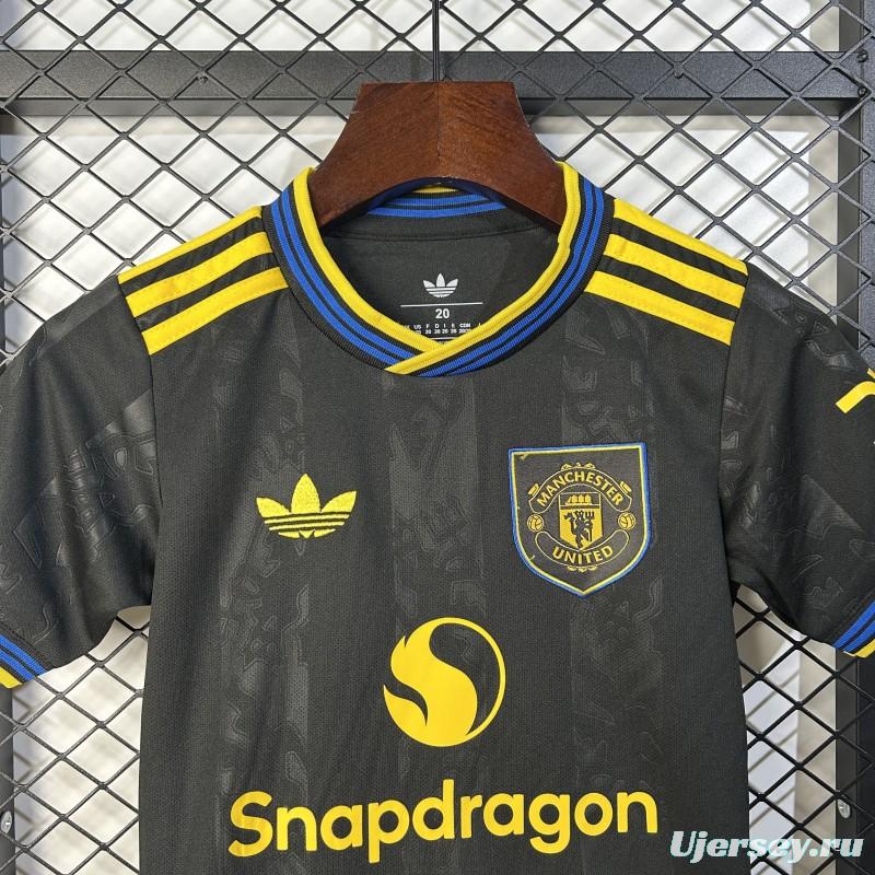 25/26 Kids Manchester United THIRD Size 16-28 Jersey