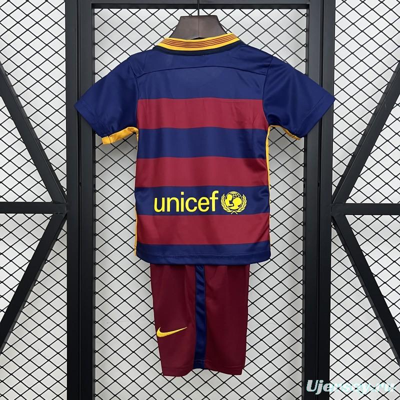 15/16 Kids Barcelona Home Size 16-28 Jersey
