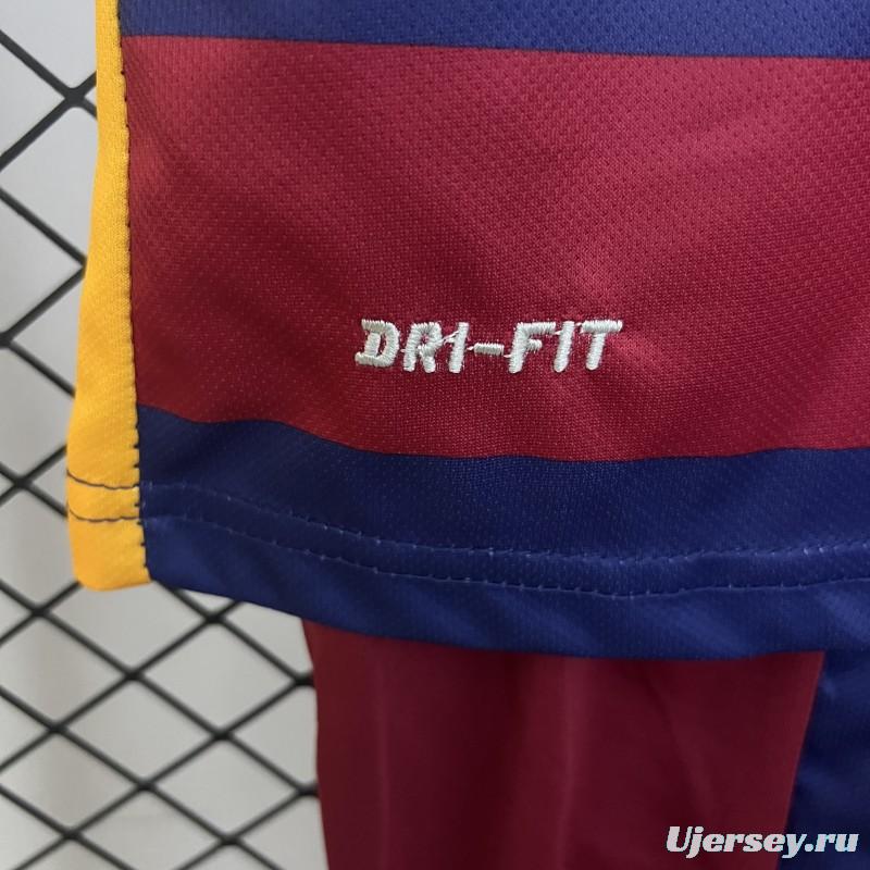 15/16 Kids Barcelona Home Size 16-28 Jersey