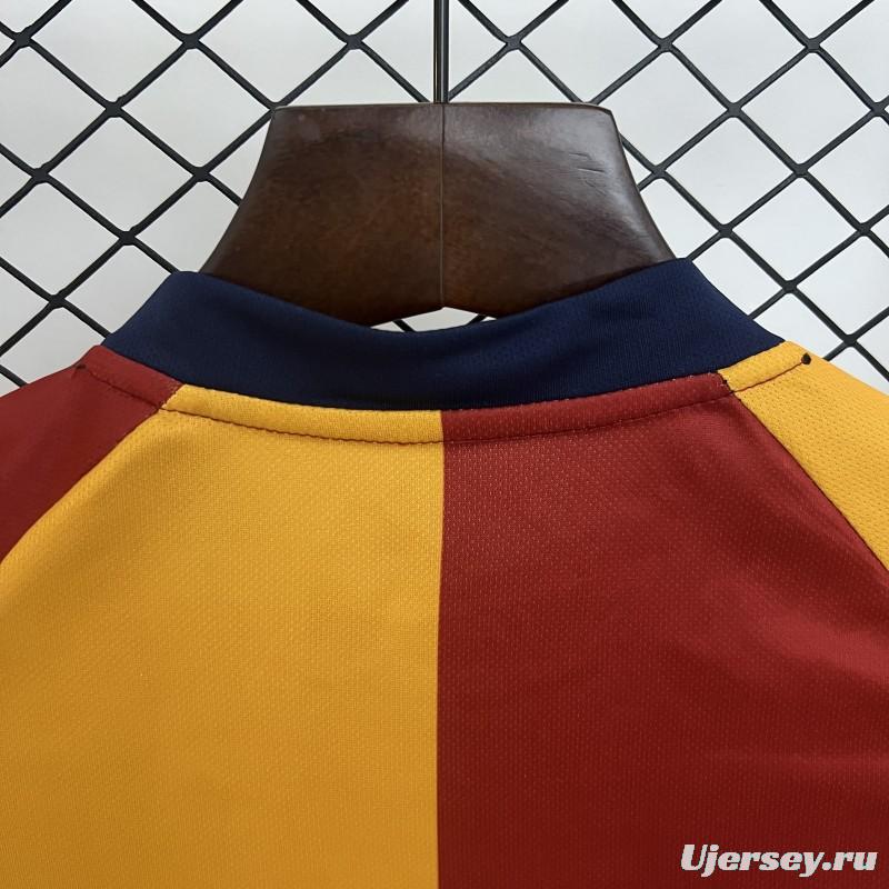 Retro 01/02 Kids Roma Home Size 16-28 Jersey