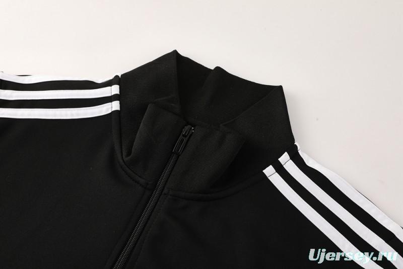 2025 Adidas Black/Grey Full Zipper Jacket +Long Pants