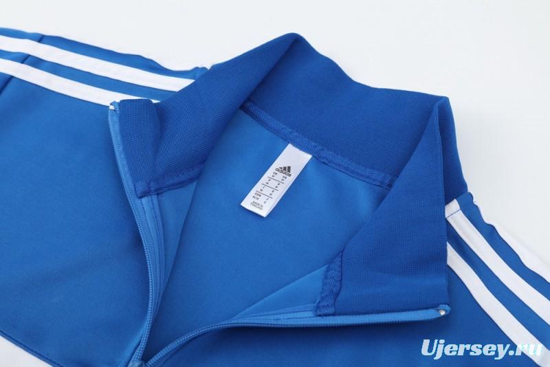 2025 Adidas Blue/Navy Full Zipper Jacket +Long Pants