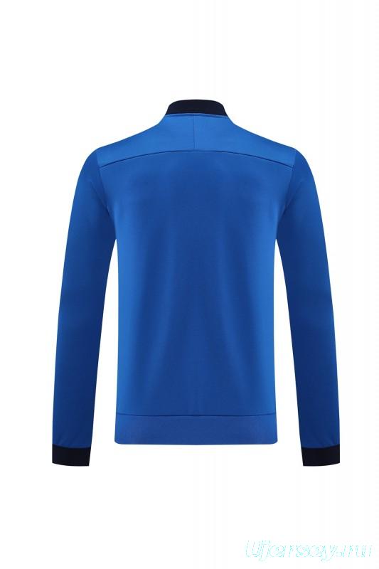 2025 Nike Blue Full Hoodie Zipper Jacket +Long Pants