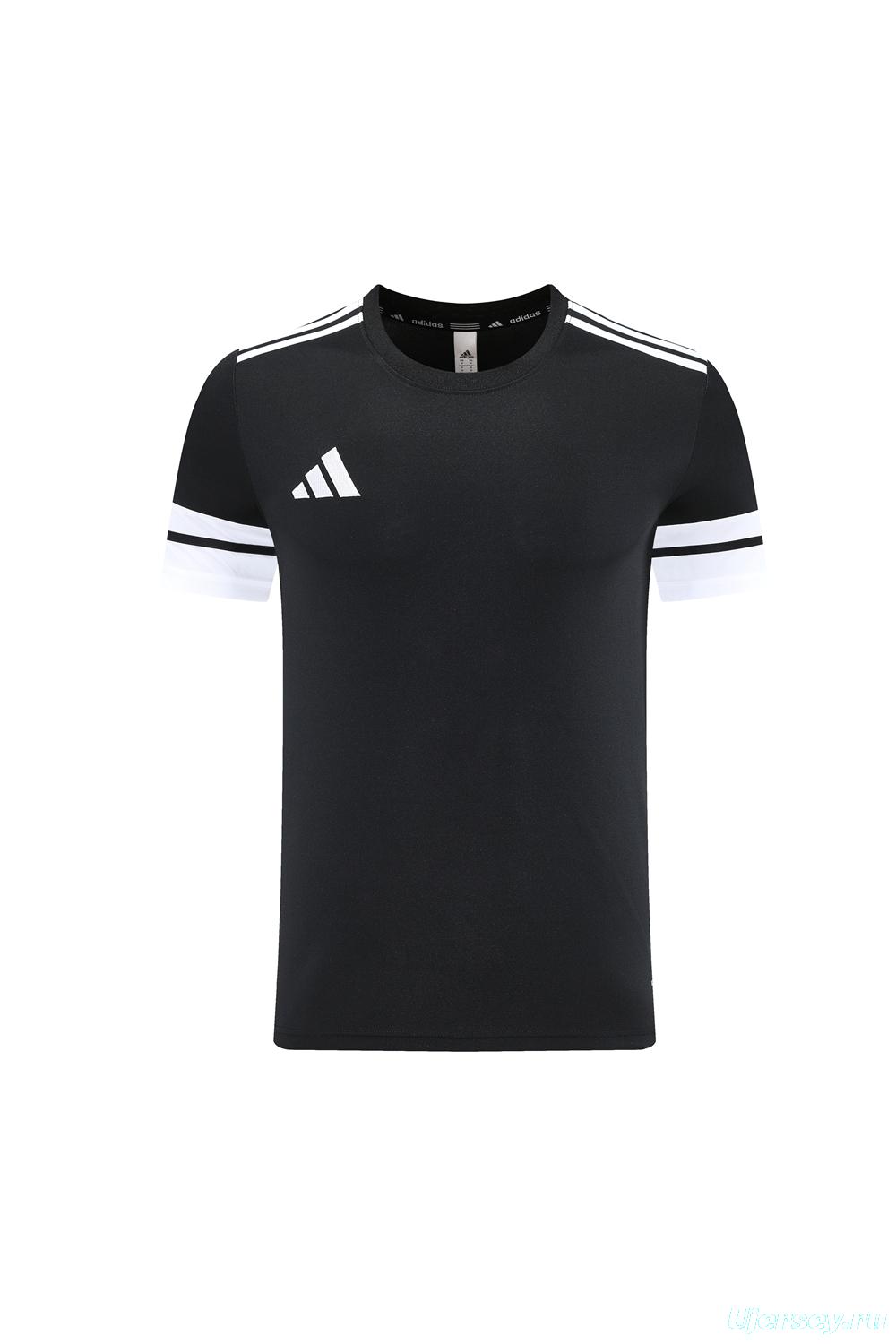 2025 Adidas Black Short Sleeve Jersey+Shorts