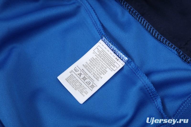 2025 Adidas Blue/Navy Full Zipper Jacket +Long Pants