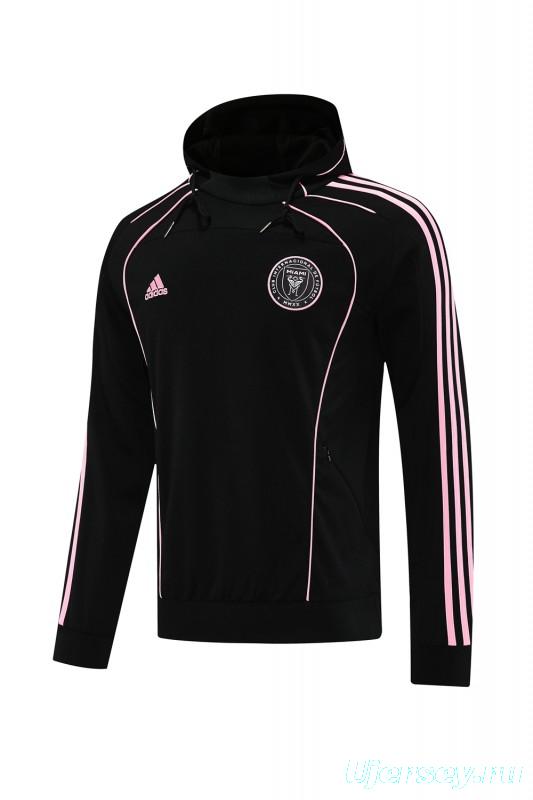 2025 Inter Miami Black Full Hoodie Zipper Jacket +Long Pants