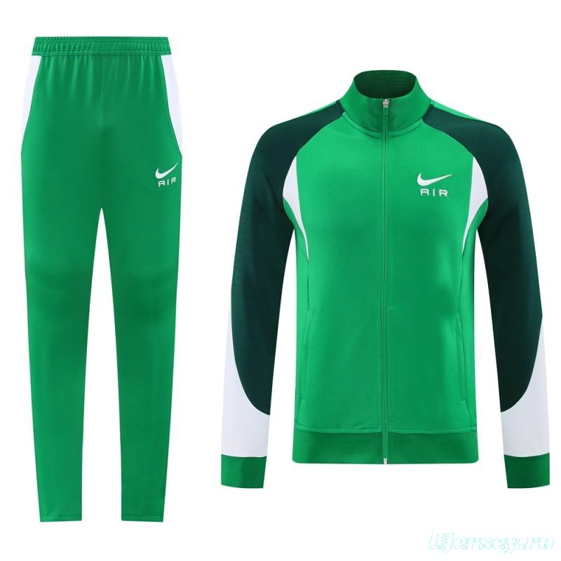 2025 NIKE Green Full Zipper Jacket +Long Pants