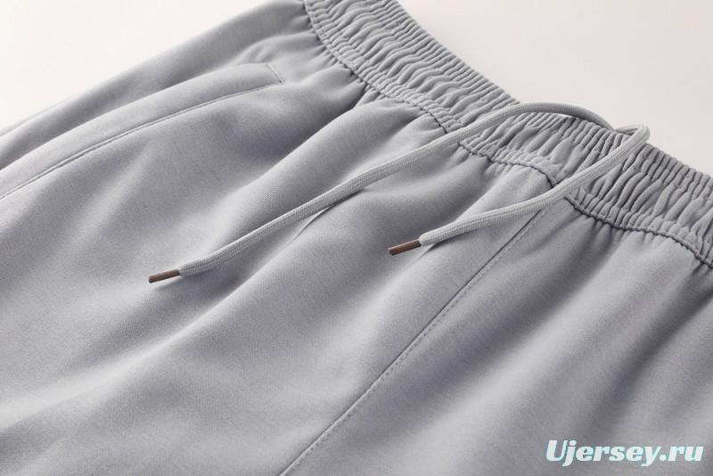 25/26 Manchester United Hooide Grey Full Zipper Jacket + Long Pants