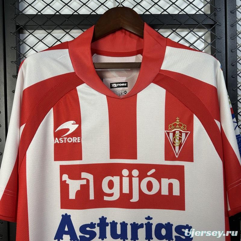 08/09 Retro Sporting Gijon Home Jersey