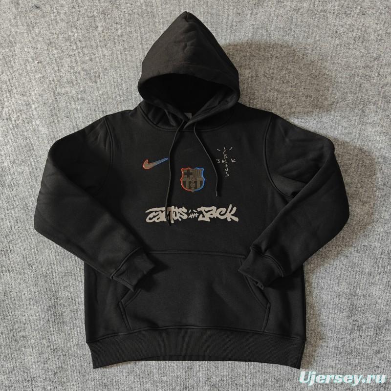 25/26 Barcelona Black Cactus Jack Hoodie -7 Colors