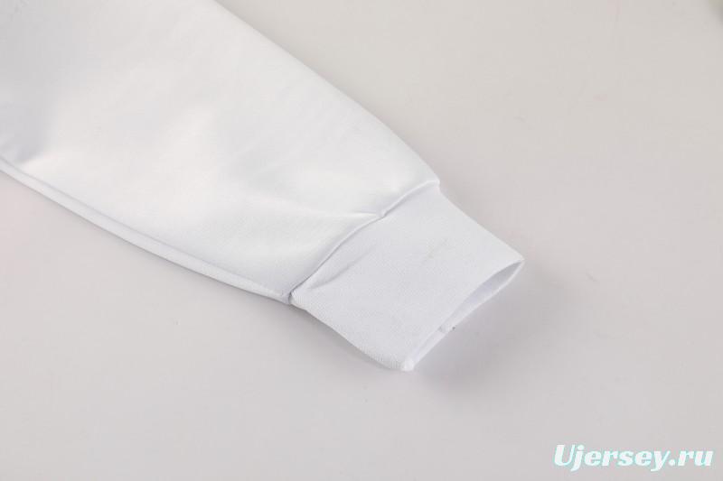 2025 Nike White/Navy Full Hoodie Zipper Jacket +Long Pants