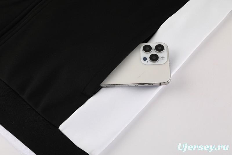 2025 Nike Grey/Black Full Hoodie Zipper Jacket +Long Pants