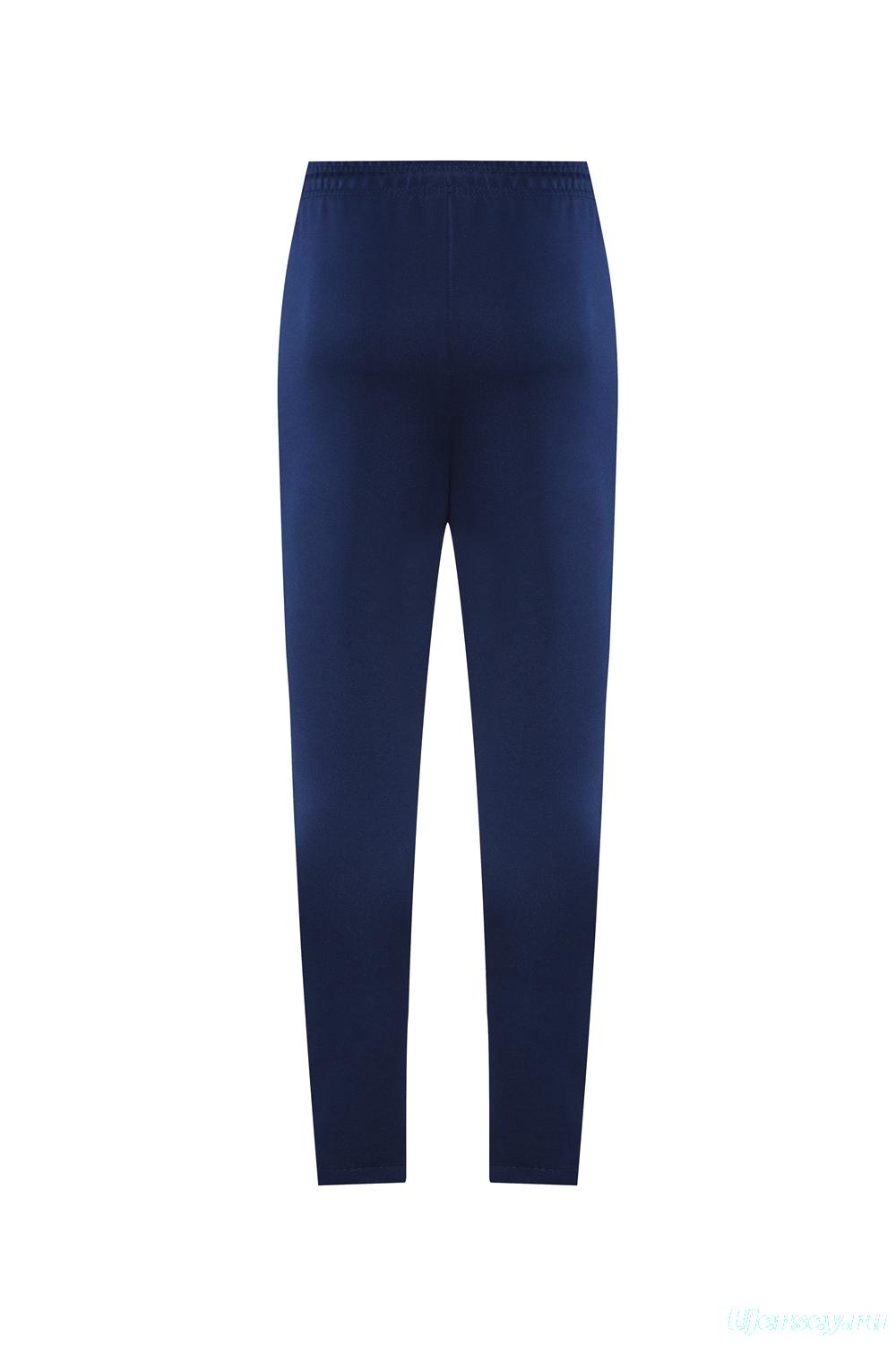 2025 Nike Blue/Black Full Hoodie Zipper Jacket +Long Pants