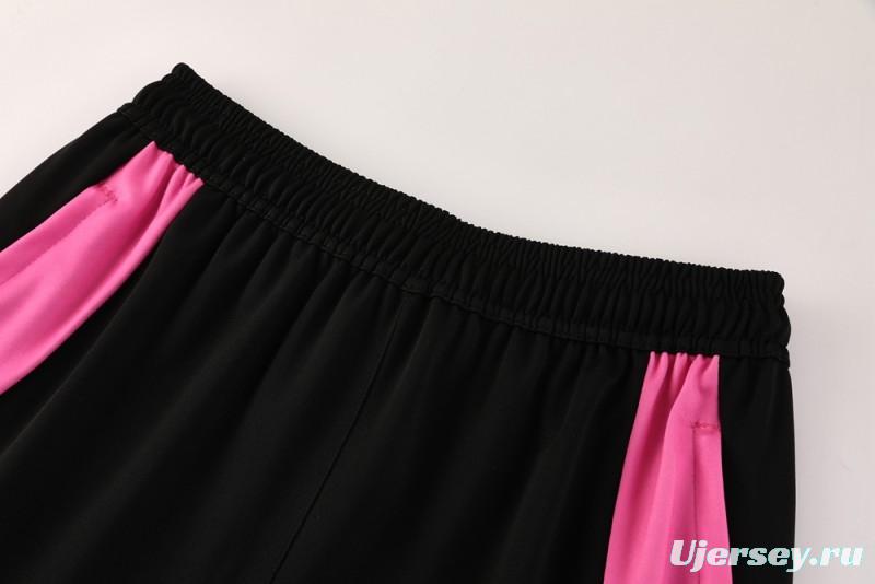 2025 Adidas Orange & Black with Leopard Print Pattern Half Zipper Jacket +Long Pants