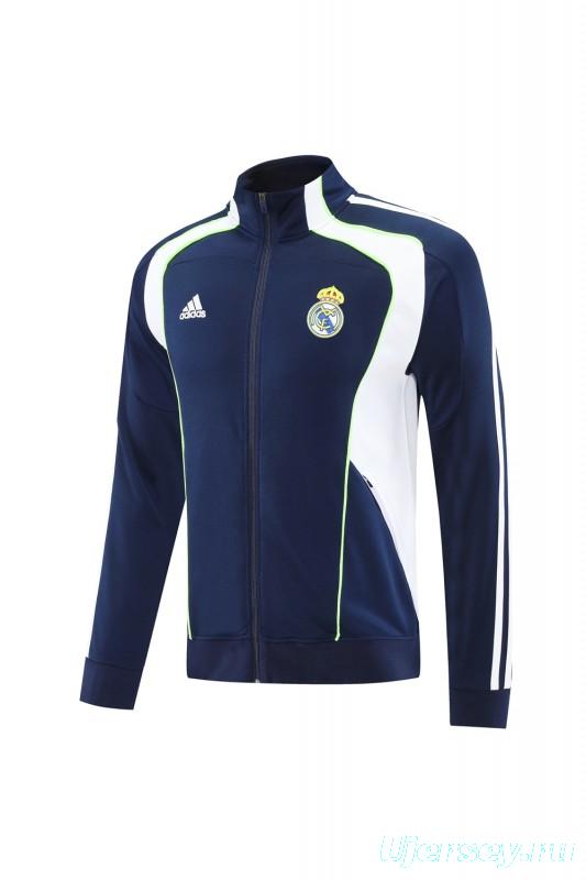25/26 Real Madrid Navy/White Full Zipper Jacket +Long Pants