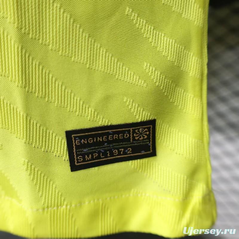 Player Version 2025 Brazil Home Yellow Classic Jersey