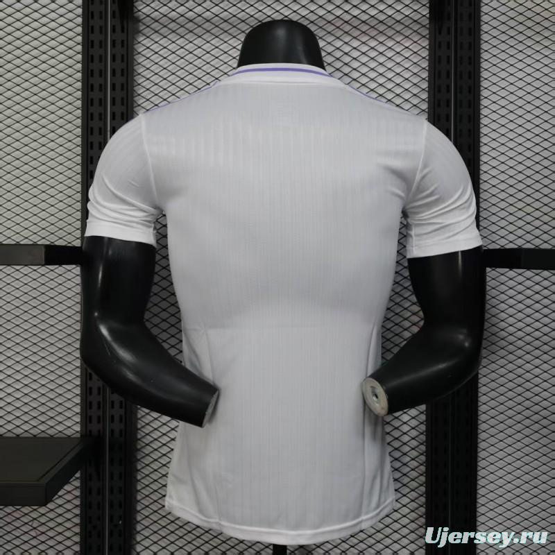 Player Version 25/26 Real Madrid White with Purple Trim Jersey