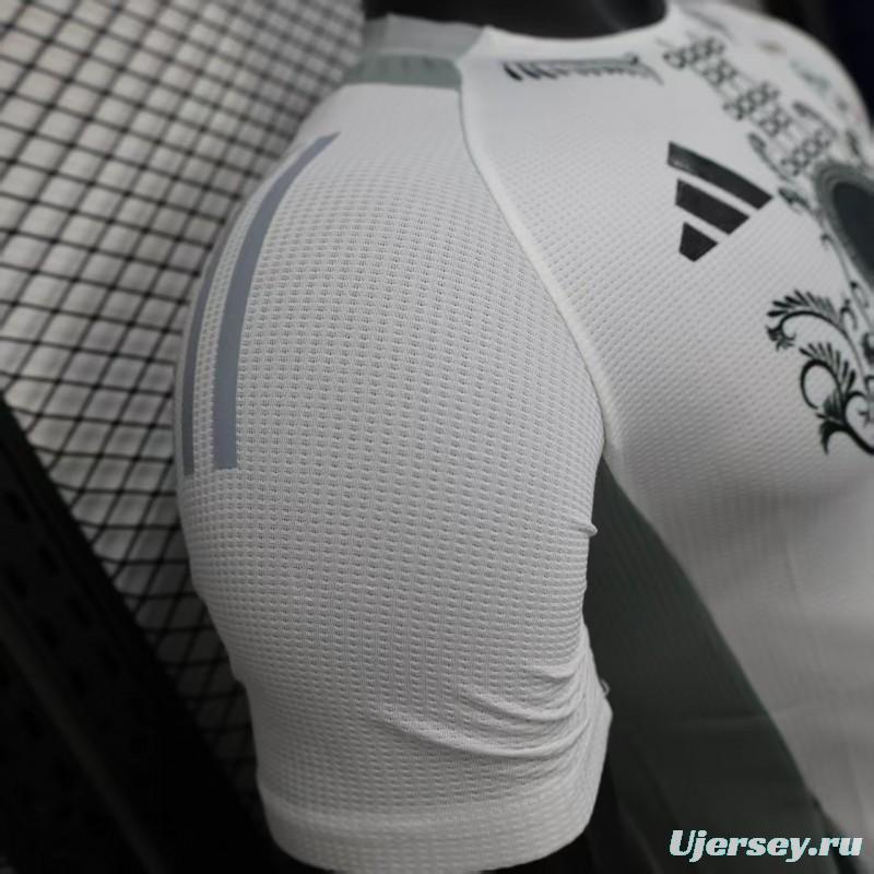 Player Version 2025 Algeria White with Traditional Pattern Jersey