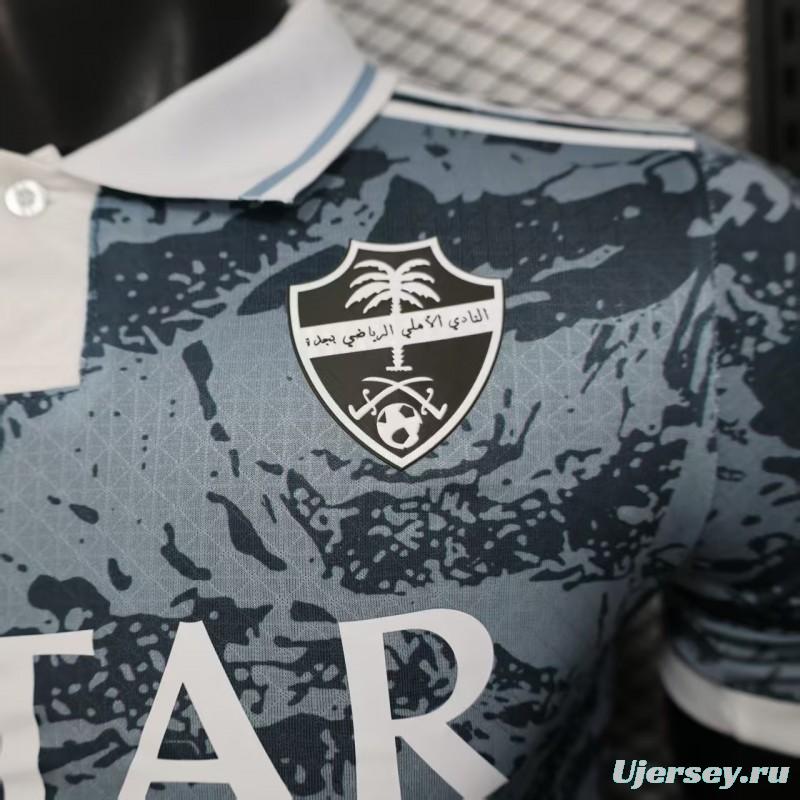 Player Version 25/26 Al-Ahli Gray with Camouflage Pattern Jersey