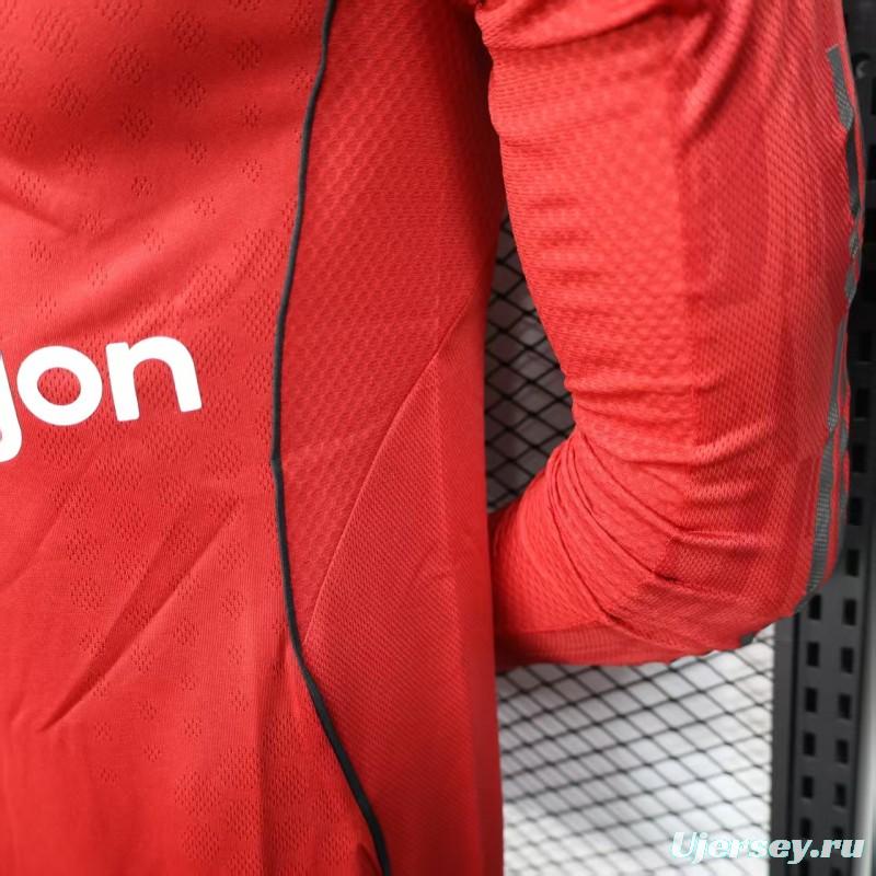 Player Version 25/26 Manchester United Long Sleeve Home Jersey