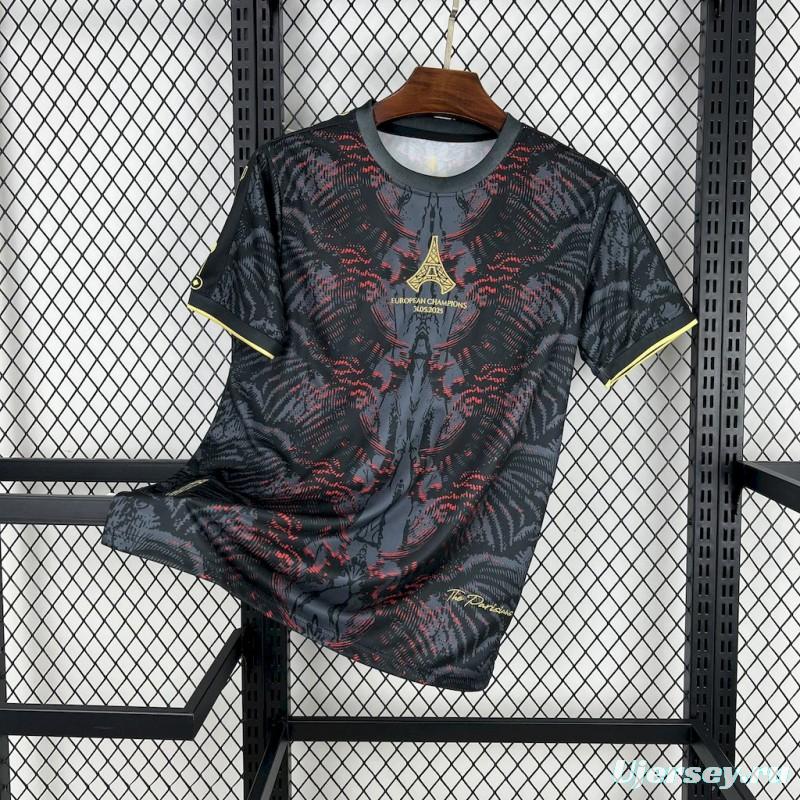 2025/26 PSG Paris Saint-Germain (CAMPEONES DE EUROPA) Grey Jersey