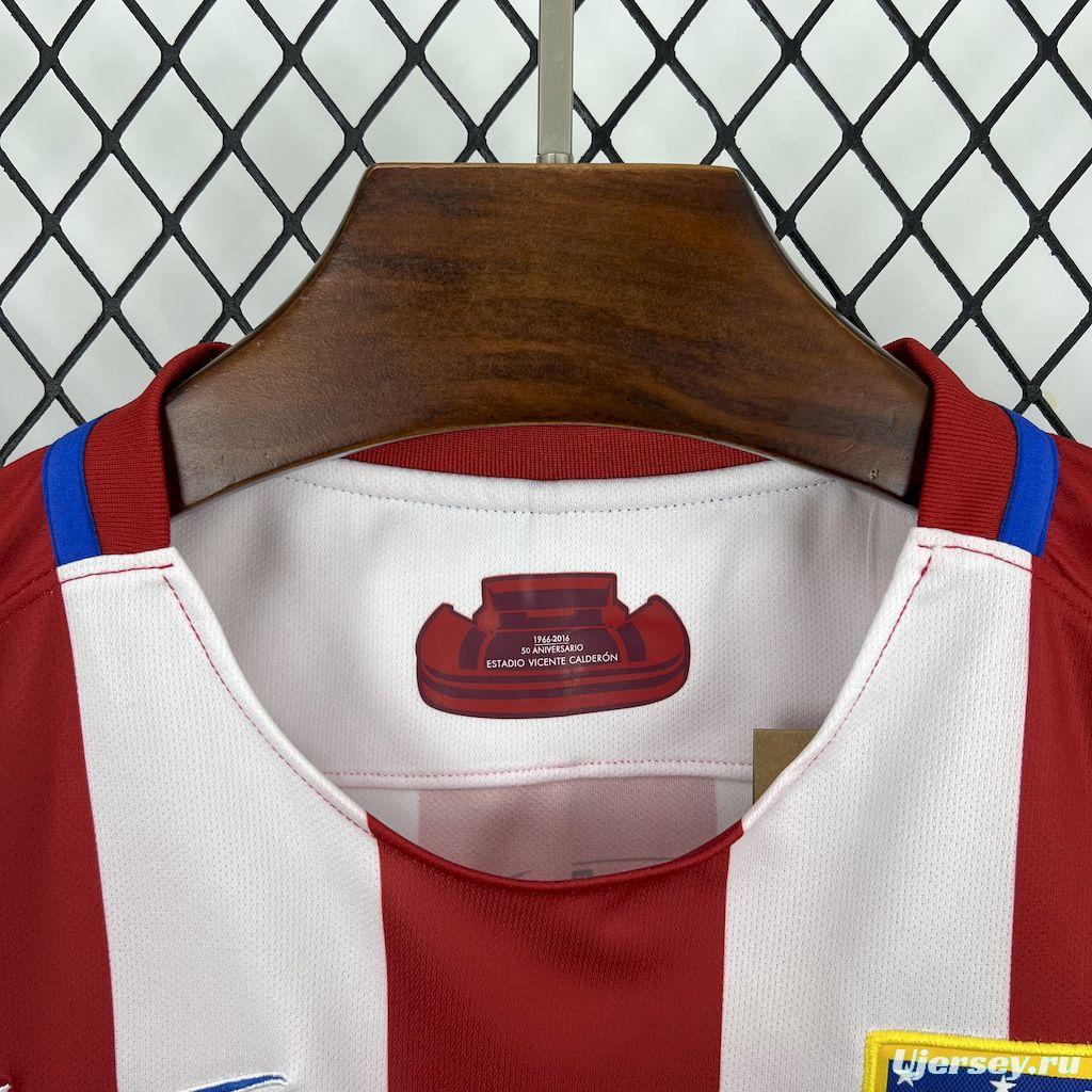 Retro 2016/17 Atletico Madrid Home Jersey