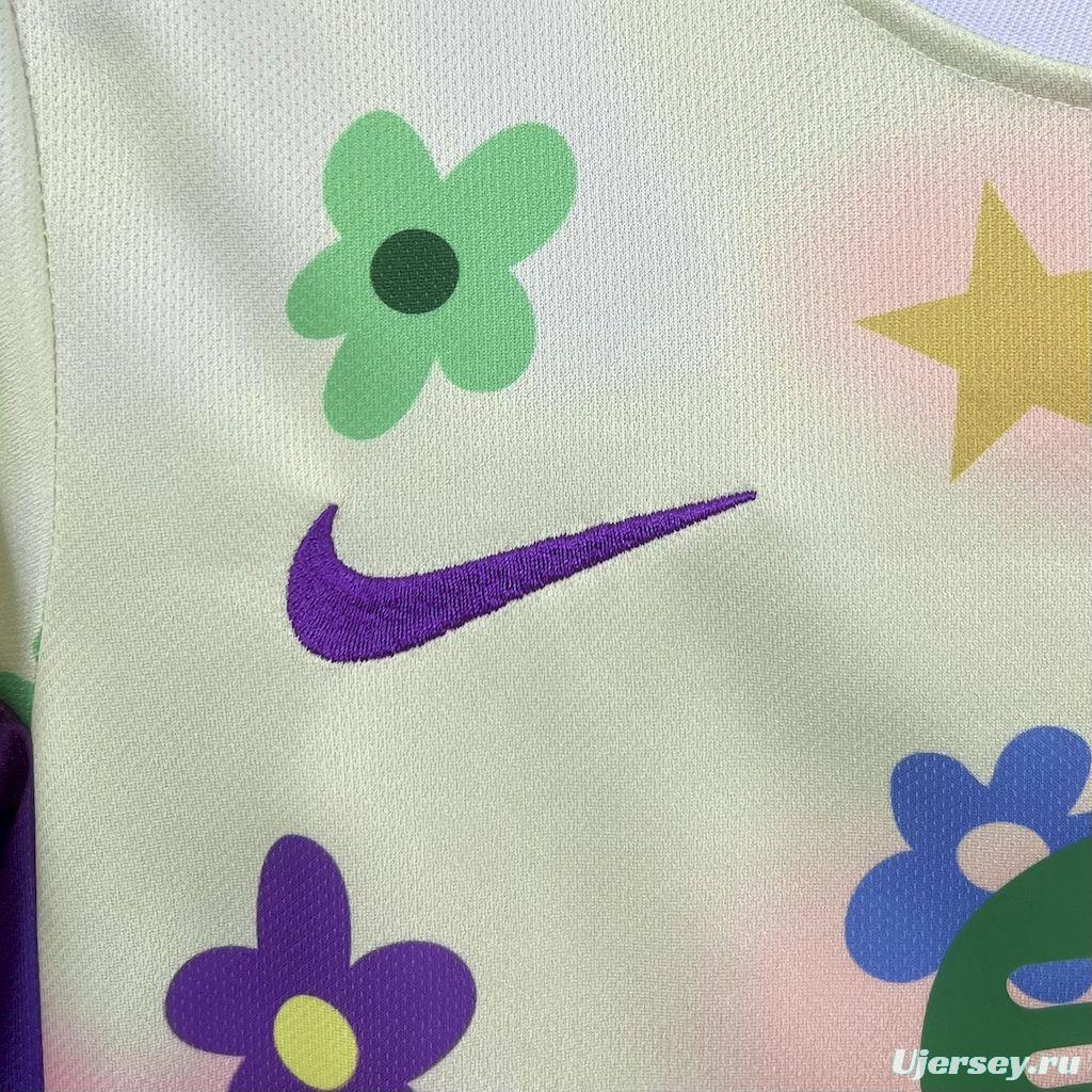 2025/26 Kids Barcelona Flower Special Edition Jersey