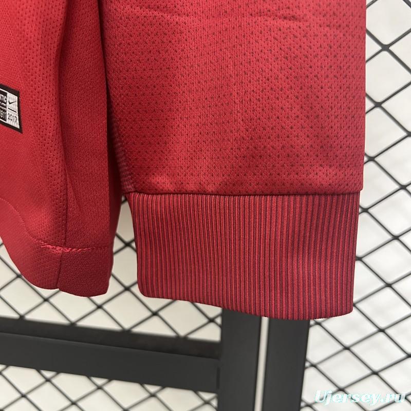 Retro 17/18 Roma Home Long Sleeve Jersey