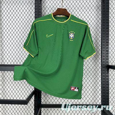 Retro 1998 Brazil Goalkeeper Green Jersey