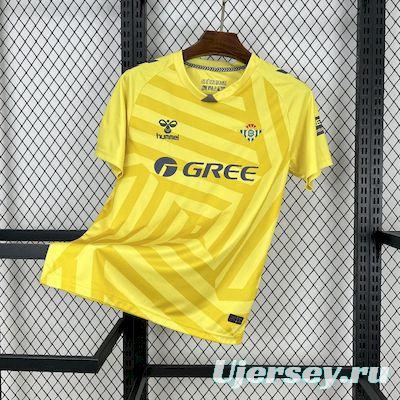 2025/26 Real Betis Yellow Goalkeeper Jersey