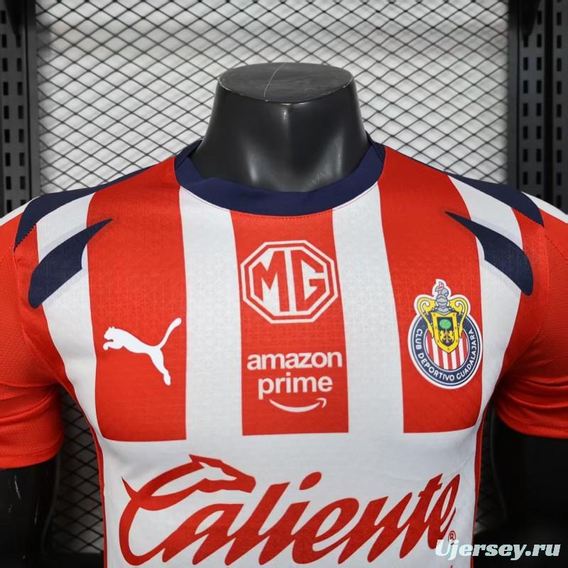 Player Version 25/26 Chivas Guadalajara Home Jersey