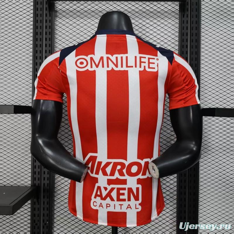 Player Version 25/26 Chivas Guadalajara Home Jersey