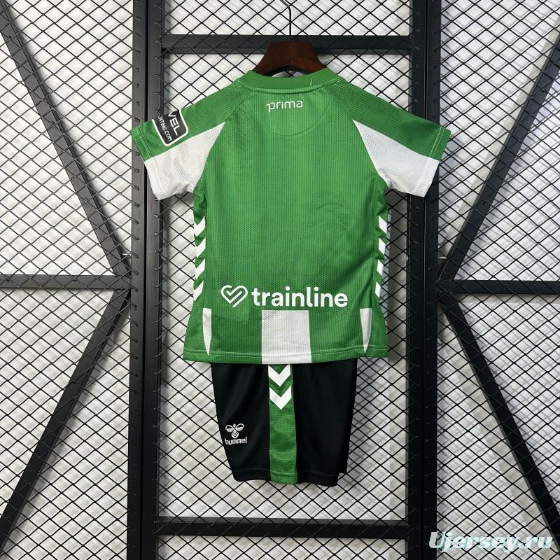 25/26 Kids Real Betis Home Size 16-28 Jersey