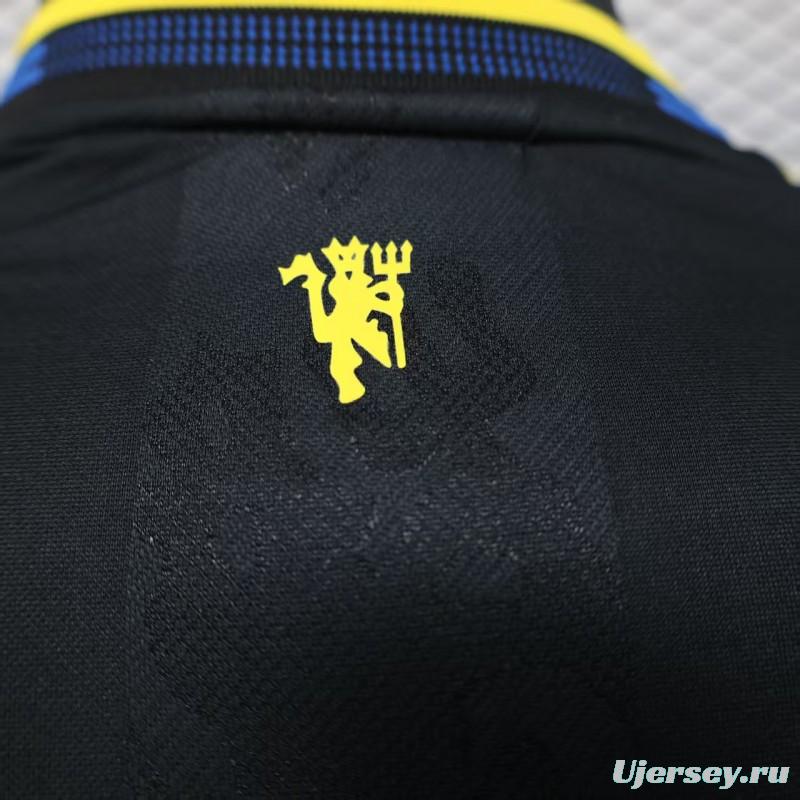 Player Version 25/26 Manchester United Third Black Long Sleeve Jersey