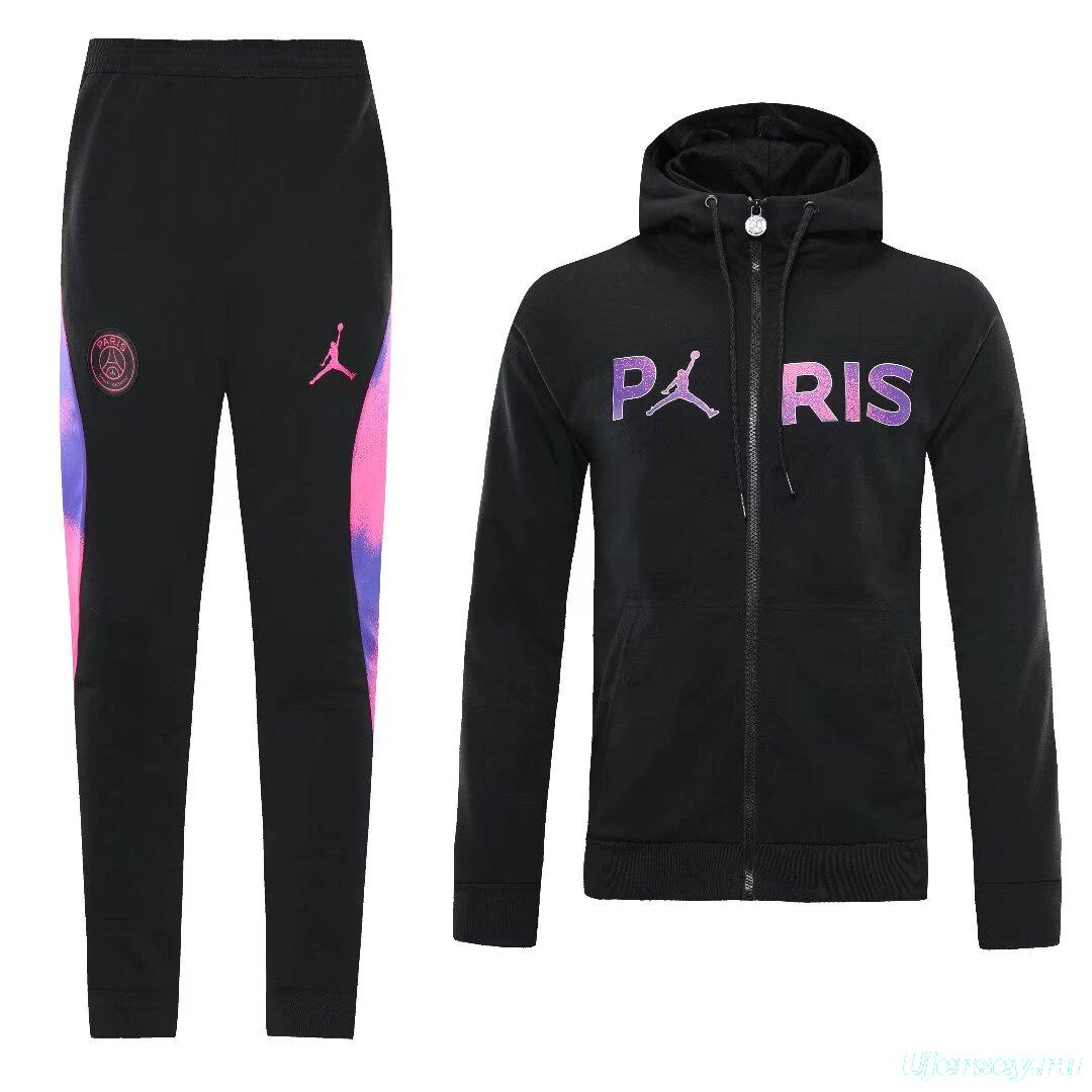25/26 PSG Jordan Hoodie Full Zipper Jacket + Long Pants
