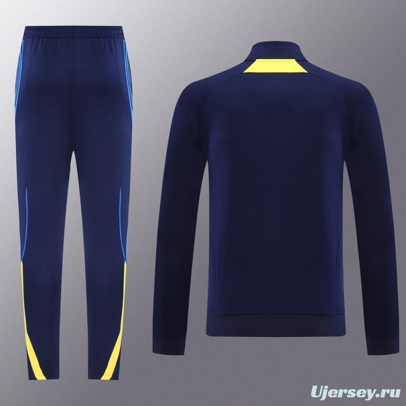 25/26 Boca Juniors Navy Full Zipper Jacket + Long Pants