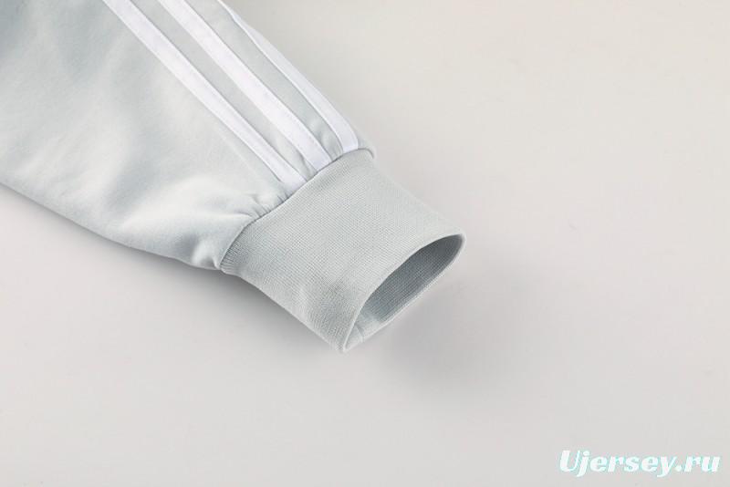 25/26 Real Madrid Hoodie Full Zipper Jacket + Long Pants