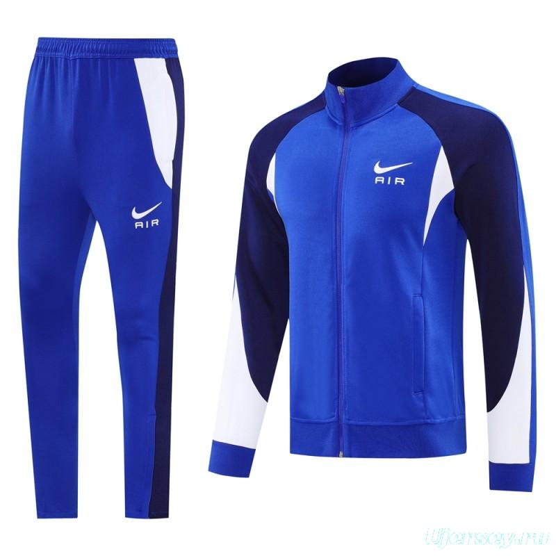 2025 NIKE Blue/Navy Full Zipper Jacket + Long Pants