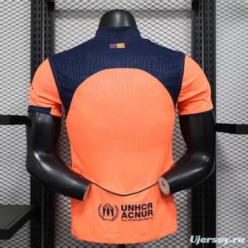 Player Version 25/26 Barcelona Third  Orange Jersey