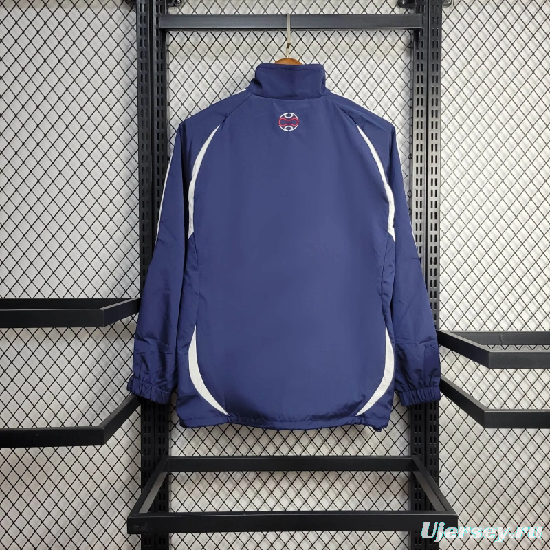 2025 France Jacket Blue/White Stripe Windbreaker