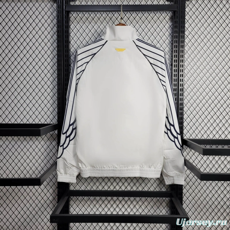 25/26 PSG Air Jordan Jacket White Windbreaker