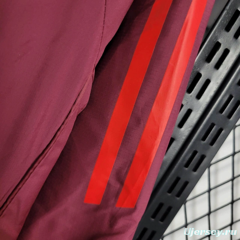 25/26 Bayern Munich Jacket Wine Windbreaker