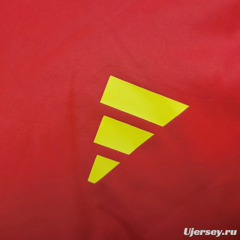 2025 Spain Jacket Red Windbreaker