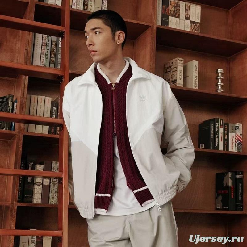 2025 Adidas Black/White Windbreaker