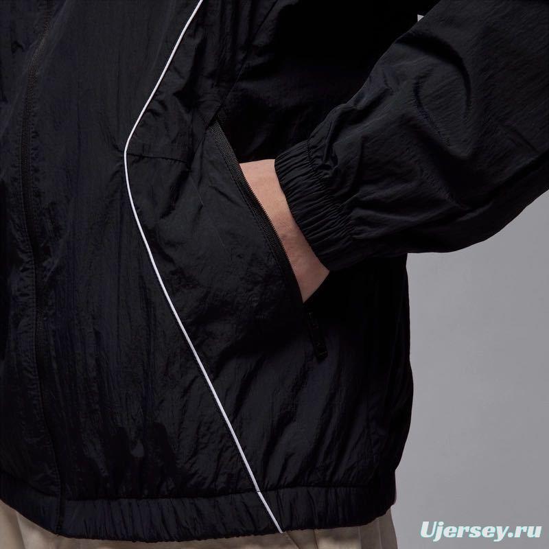 2025 NIKE Air Jordan Black Hoodie Windbreaker