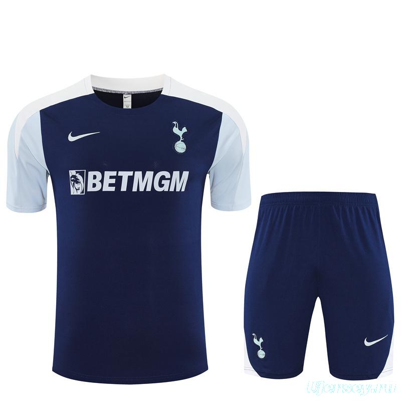 25/26 Tottenham Hotspur Royal Blue with XS Short Sleeve+Soccer Shorts