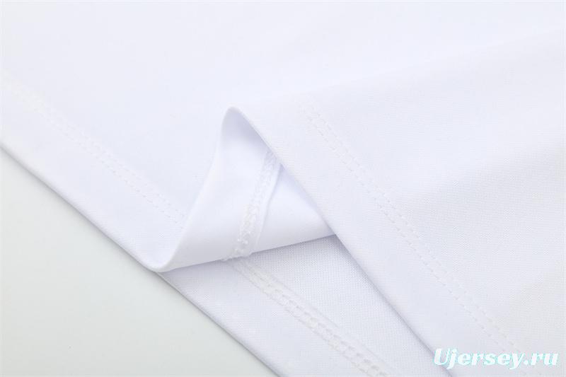 Retro 16/17 Real Madrid White Half Zipper Jacket