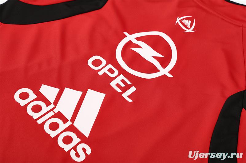 Retro 05/06 AC Milan Red Half Zipper Jacket+Long Pants